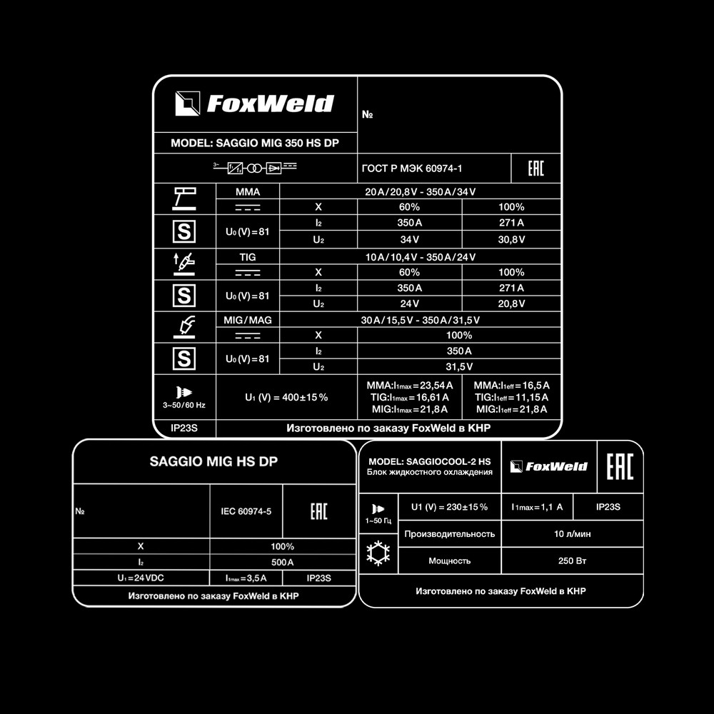 FoxWeld SAGGIO MIG 350 HS DP